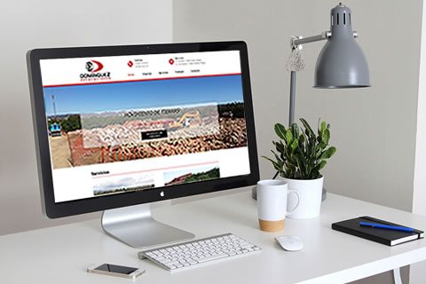 Diseño y desarrollo de la página web Excavaciones Domínguez