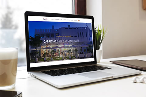 Diseño y desarrollo en wordpress del sitio web Capricho